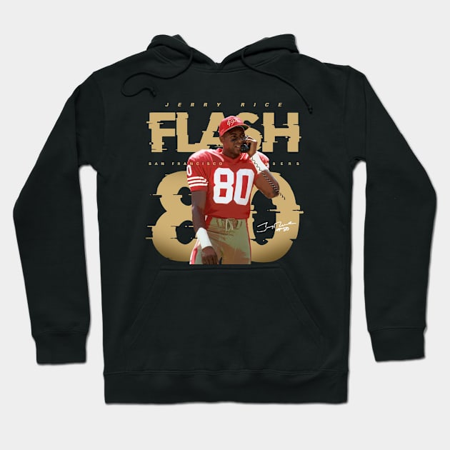 Jerry Rice Flash 80 Hoodie by Juantamad